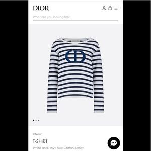 NWT Dior striped childrens shirt